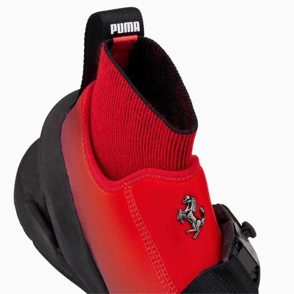 PUMA x Ferrari ION F Pool Shoes Red Black Sunset 307182-01 Mens Size 12 main image 6